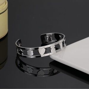 Tous Silver Bracelet with Heart and Star Charms